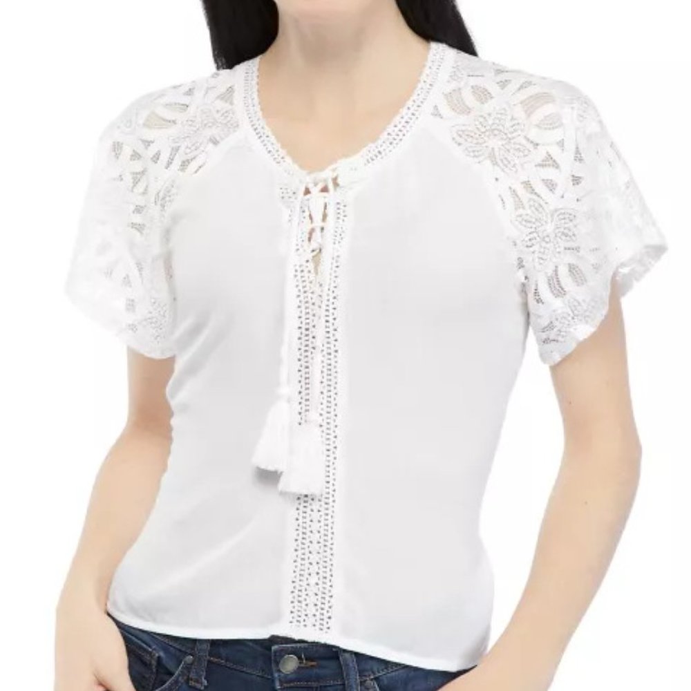 American Rag Women's Puff Sleeve Top